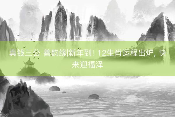真钱三公 善韵缘|新年到! 12生肖运程出炉， 快来迎福泽