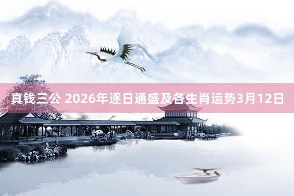 真钱三公 2026年逐日通盛及各生肖运势3月12日